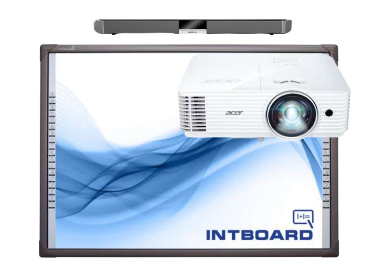 Інтерактивна дошка Intboard 82" UT-TBI82S та короткофокусний проєктор Acer S1286H (MR.JQF11.001) із зовнішньою акустичною системою